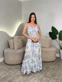 Vestido Longo Chiffon Sofia
