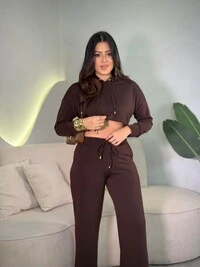 Conjunto Moletom Com Capuz + Calça Viviana