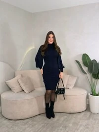 Vestido Manga Bufante