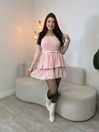 Vestido Xadrez Bia