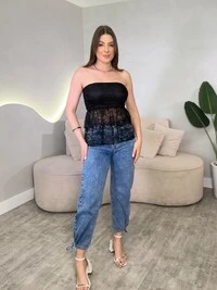 Blusinha Tomara Que Caia Peplum Liziana
