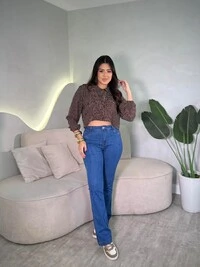 Camisa Cropped Listrada Ana