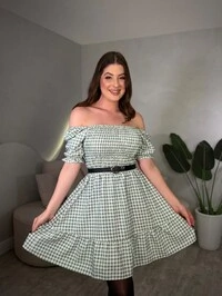 Vestido Curto Xadrez Bia