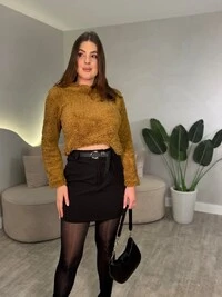 Cropped Gola Alta Em Pelinho