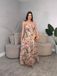 Vestido Longo Chiffon Sofia