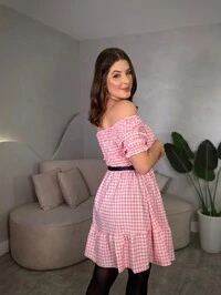 Vestido Curto Xadrez Bia