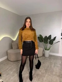 Cropped Gola Alta Em Pelinho
