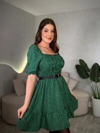 Vestido Curto Xadrez Bia