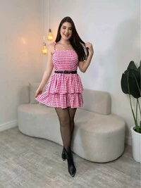Vestido Xadrez Bia