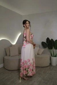 Vestido Tomara Que Caia Com Gola Lenço Floral Lia