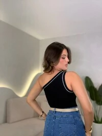 Body Canelado Fer Nula Manga