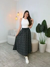 Saia Midi Ana Luiza
