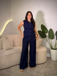 Conjunto Colete e Calça Kety