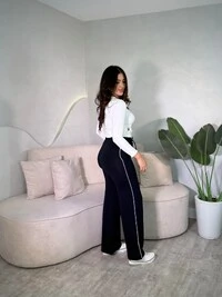 Calça Pantalona Listra