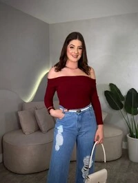 Blusinha Ombro A Ombro Manga Longa Lidiane