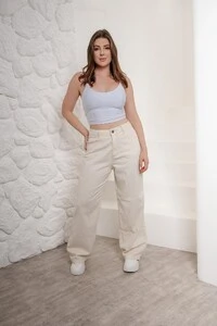 Calça Wide Leg Pink Lu