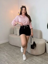 Camisa Cropped Safira