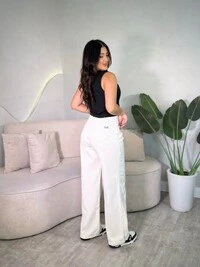 Calça Wide Leg Pink Lu