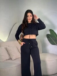 Conjunto Moletom Com Capuz + Calça Viviana