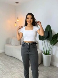 Cropped Poliamida