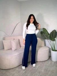 Calça Pantalona Listra