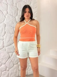 Cropped Amarração No Pescoço Milene
