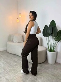 Calça Cargo Wide