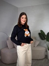 Moletom Sem Capuz Estampado Urso