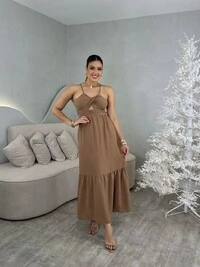 Vestido Longo Anelize - Saldo