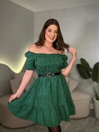 Vestido Curto Xadrez Bia