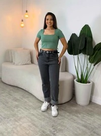 Cropped Poliamida