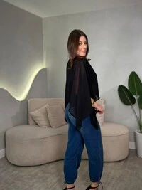 Cropped Duplo Tule Ana