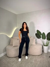 Calça Wide Lady Lu Stonada