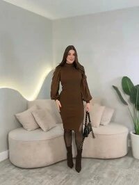Vestido Manga Bufante