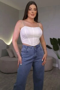 Corset Alças De Brilho Isa