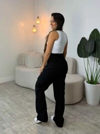 Calça Cargo Wide