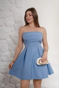 Vestido Curto Em Alfaiatária Bella