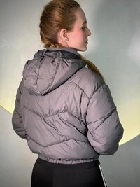 Jaqueta Puffer Curta Com Forramento Interno