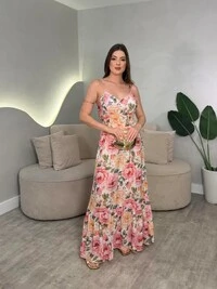Vestido Longo Chiffon Sofia