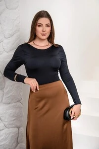 Saia Midi Em Cetim Giulia