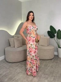 Vestido Longo Chiffon Sofia