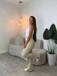 Calça Cargo Wide