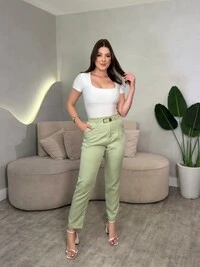 Calça Em Alfaiataria Lais