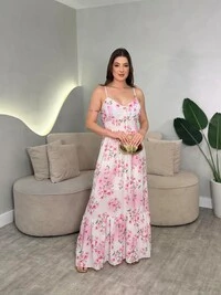 Vestido Longo Chiffon Sofia
