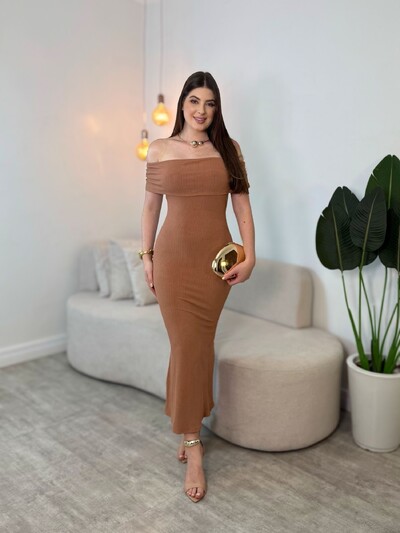 Foto Vestido Canelado Ana Luiza