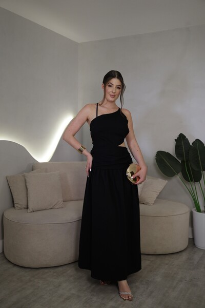 Foto Vestido Midi Costas Abertas Scarlet