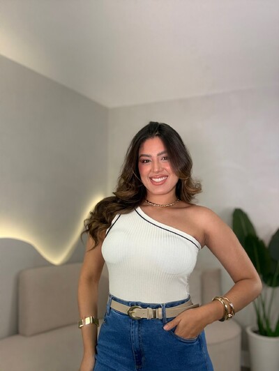 Foto Body Canelado Fer Nula Manga