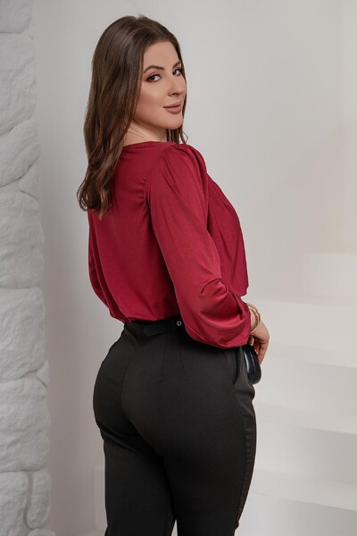 Foto Blusinha transpassada Manga Longa Sonia