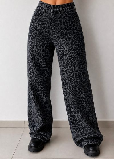 Foto Calça Wide Leg Onça