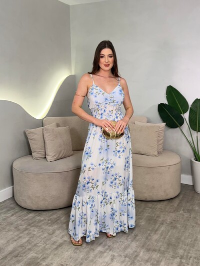 Foto Vestido Longo Chiffon Sofia